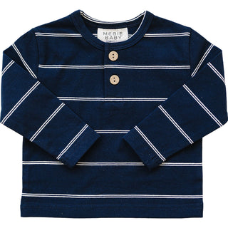 Navy Stripe Long Sleeve Tee
