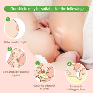 Haakaa Silicone Nipple Shields 2-pk (24 mm)