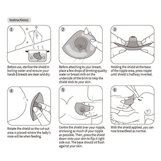 Haakaa Silicone Nipple Shields 2-pk (24 mm)
