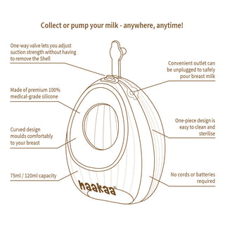 Haakaa Shell Wearable Silicone Breast Pump