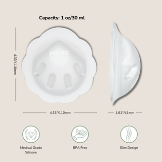 Haakaa Petal Soft Silicone Milk Collector 1 oz/30 ml