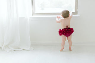 Maroon Ruffle Tutu Bloomer