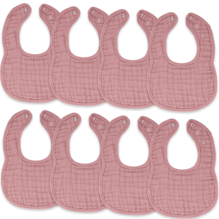 Muslin Bibs by Comfy Cubs - Mauve
