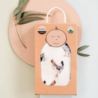Homestead Organic Cotton Muslin Swaddle Blanket