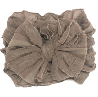 Ruffled Headband | Mocha