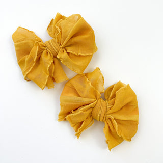 Ruffle Clip | Mustard