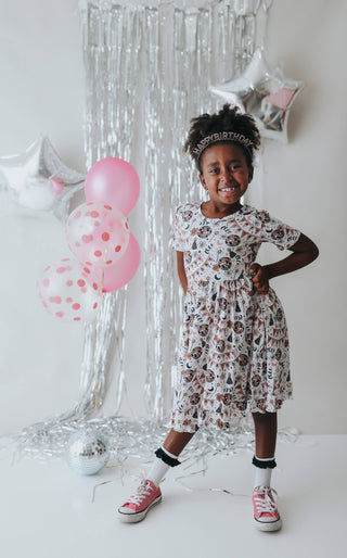DISCO BIRTHDAY GIRL DREAM RUFFLE DRESS