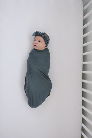 Charcoal Bamboo Head Wrap