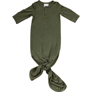 Olive Bamboo Knot Gown-