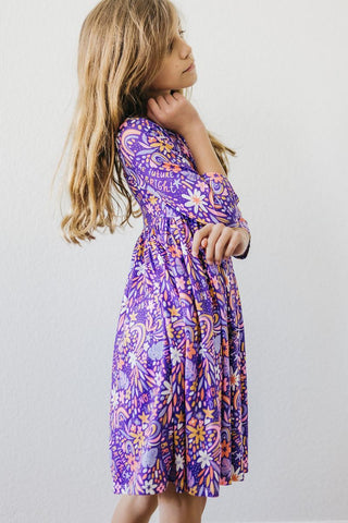 No Bad Days 3/4 Sleeve Pocket Twirl Dress