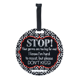 No Kissing A Newborn Car Seat and Stroller Tag