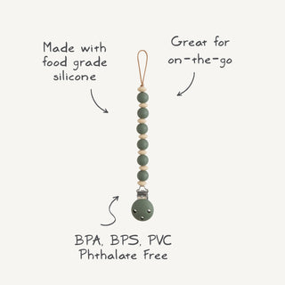 Silicone Pacifier Clip | Luna