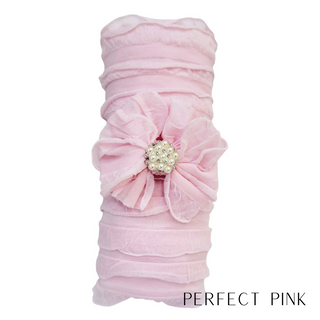 Swaddle Wrap and Skinny Mini Pearl Headband Set