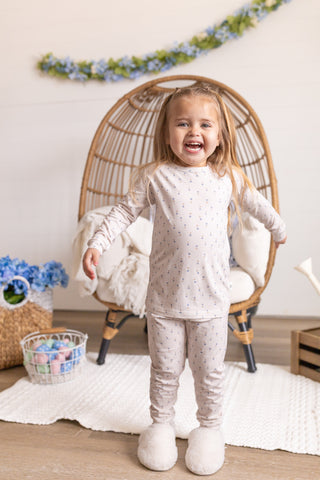 Tiny Tulips 2pc Bamboo Pajama Set