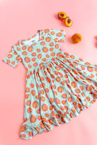 PEACHY-KEEN DREAM RUFFLE DRESS