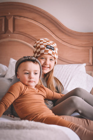 LONG SLEEVE 2 PIECE SETS- Caramel Bamboo