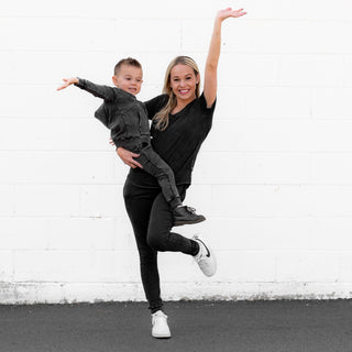 MAMA JOGGERS- Midnight Snow Wash