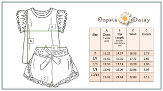 Chloe Blue Daisy Check Short Set
