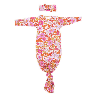 Wild Child Knotted Newborn Baby Gown
