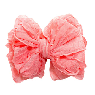 Ruffled Headband | Pink Grapefruit