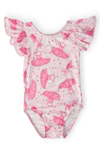 Pirouette S/S Flutter Sleeve Leotard