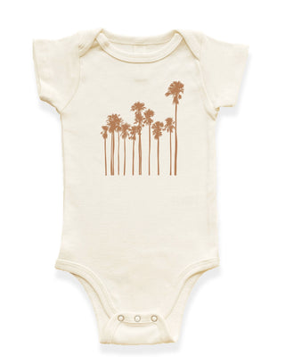 Palm Trees Organic Cotton Baby Bodysuit