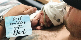 Boy Preemie Three Little Tots NICU Milestone Cards in Plastic