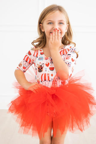 SALE Puppy Love 3/4 Sleeve Tutu Leotard