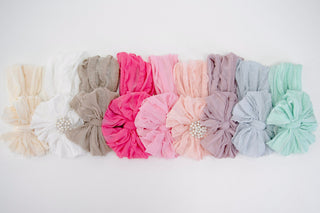 Sweet Beginnings Baby Headband Collection | 9 Boutique Ruffled Bows | Save 20%