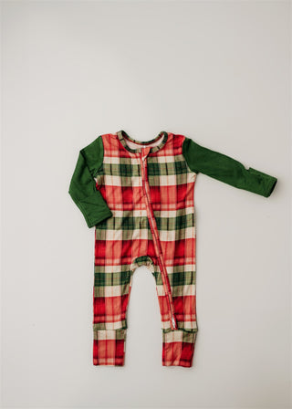 Cozy Holiday | Convertible Zip Footie