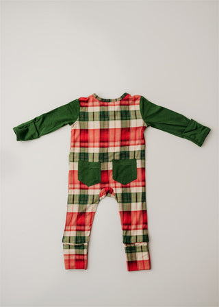 Cozy Holiday | Convertible Zip Footie
