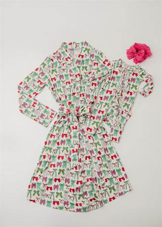 Holly Jolly Bows |  Mommy Robe