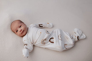 Rainbow Newborn Knotted Baby Gown
