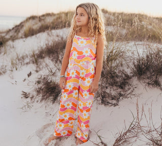 Retro Floral Jumpsuit