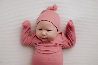 Rose Knotted Newborn Baby Gown