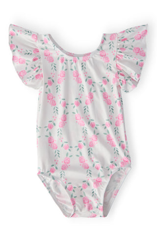 Rosie Posie S/S Flutter Sleeve Leotard