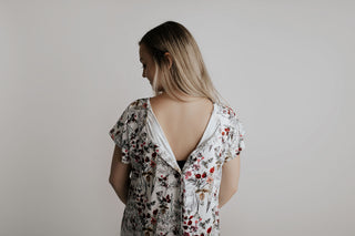 Floral Mommy Labor and Delivery Nursing Hospital Gown