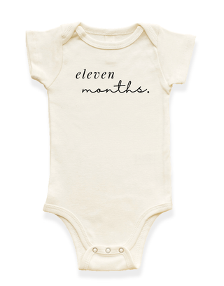 Monthly Milestones Organic Baby Bodysuit