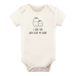 Olive My Heart Organic Cotton Baby Bodysuit