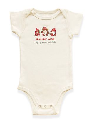 Chillin' With My Gnomies Organic Baby Bodysuit