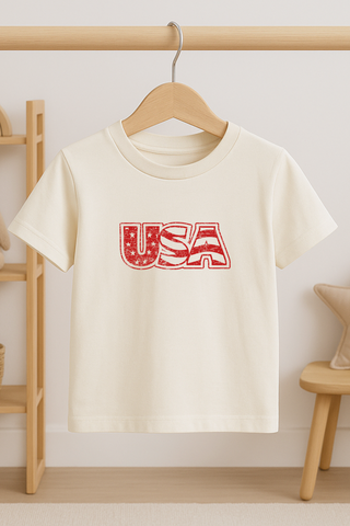 USA Organic Cotton Short Sleeve Toddler T-Shirt