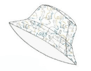 reversible bucket hat | bunnies