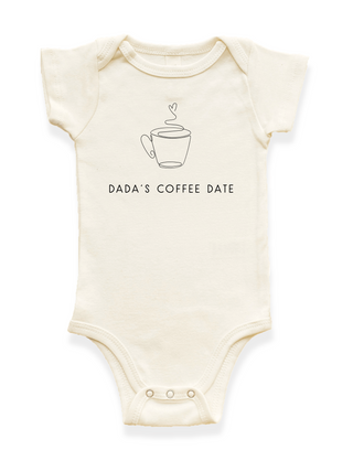 Dada's Coffee Date Organic Baby Bodysuit