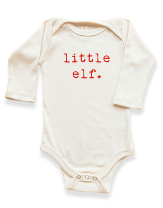 Little Elf Organic Baby Bodysuit Long Sleeve