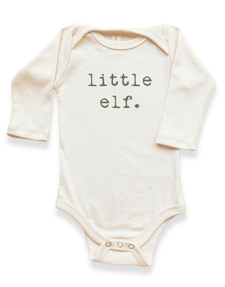 Little Elf Organic Baby Bodysuit Long Sleeve
