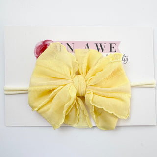 Skinny Mini Ruffled Headband | Buttercup