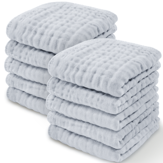 Muslin Washcloths by Comfy Cubs - Slate