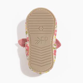 Spring Bouquet Knotted Bow Baby Shoe