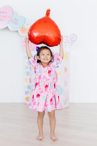 Sucker for You 3/4 Sleeve Pocket Twirl Dress