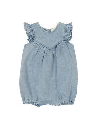 Sunset Fields Blue Baby Romper | Blue